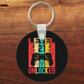 21st Birthday Level 21 Unlocked Gamer Funny Birthd Sleutelhanger (Voorkant)