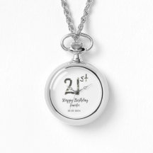 21st Birthday Naam toevoegen Datum Jaar Black sjab