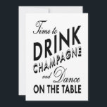 21st Birthday nodig Tijd uit om Champagne wit te D Kaart<br><div class="desc">Deze leuke en flirterige uitnodiging is perfect voor de 21ste verjaardag. Als extra coördinerende punten voor uw partij nodig zijn contacteer ons in prettyfancyinvites@gmail.com met uw verzoek.</div>