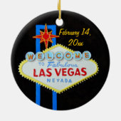 21st Birthday Party Las Vegas Keramisch Ornament (Achterkant)