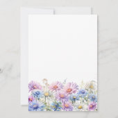 21st Birthday Party September Birth Month Flower  Kaart (Achterkant)