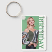 21st Birthday Photo college Party  Sleutelhanger (Voorkant)