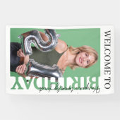 21st Birthday Photo college Party Spandoek (Horizontaal)