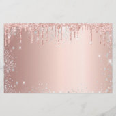 21st Birthday roos Druppels Bewaar de datumkaart (Achterkant)