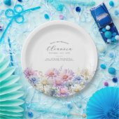 21st Birthday September Birth Flower Papieren Bordje (Feest)