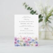 21st Birthday September Birth Month Flower Uitnodiging Briefkaart (Staand voorkant)