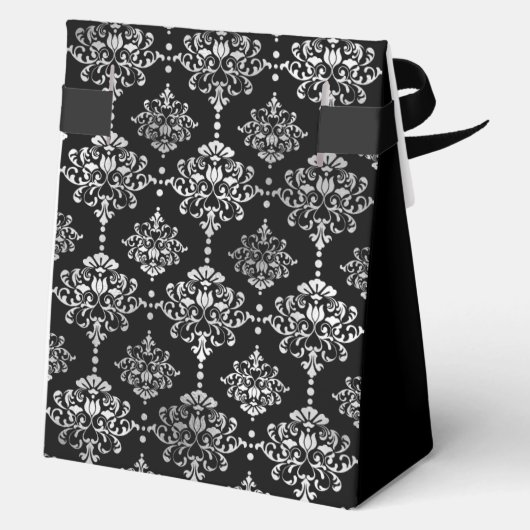 21st Birthday Silver Elegant Thank You  Bedankdoosjes (Achterkant)