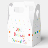 "21st Birthday" Survival Kit Bedankdoosjes (Geopend)