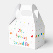 "21st Birthday" Survival Kit Bedankdoosjes (Voorkant Zijde)
