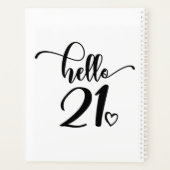 21st Birthday Women Hello 21 Cute 21 Years Old Planner (Achterkant)