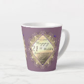 21st Brass Jubileum met Iolite Latte Mok (Rechterhoek)