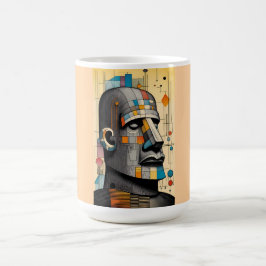 21st Century Moai - Ken Gage Tiki Art Koffiemok