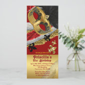 21st, Invitation Ticket styl, Birthday Woman any a Kaart (Staand voorkant)