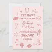 21st Southwestern Ranch Birthday Party Invite Kaart (Voorkant)
