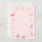 21st Southwestern Ranch Birthday Party Invite Kaart (Achterkant)