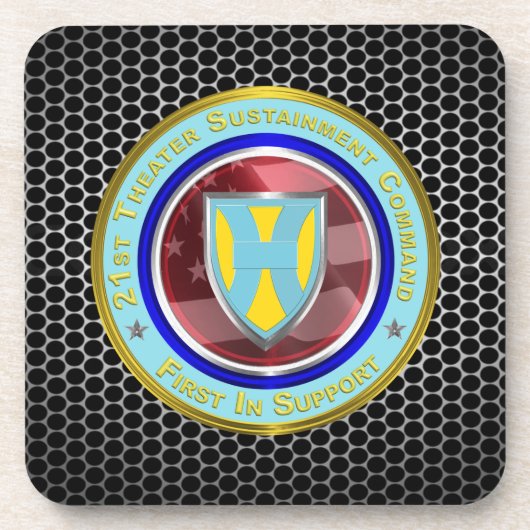 21st Theater Sustainment Command Bier Onderzetter (Voorkant)