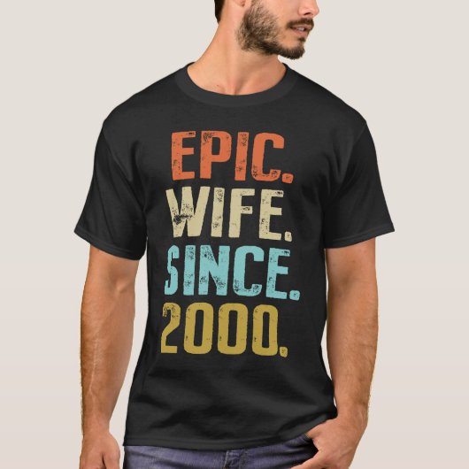 21st Wedding Anniversary For Her Best Epic Wife Si T-shirt (Voorkant)