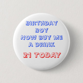 21ste Birthday-badge Ronde Button 5,7 Cm