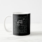 21ste Birthday Design - Square Root van 441 21 jaa Koffiemok (Links)