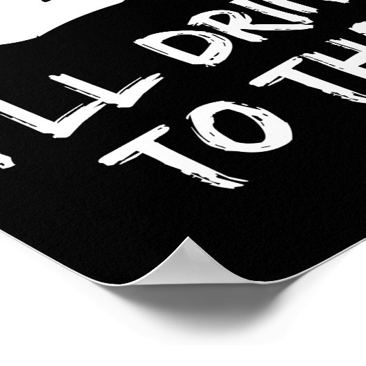 21ste Birthday Funny, daar zal ik op drinken Poster (Hoek)