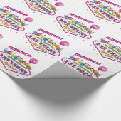 21ste Birthday Las Vegas Wrapping paper Cadeaupapier (Hoek)