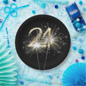 21ste 'Birthday Party'-brochure op zwart Papieren Bordje (Feest)