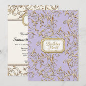 21ste Birthday Party Glam Old Hollywood Regency Kaart (Voorkant / Achterkant)