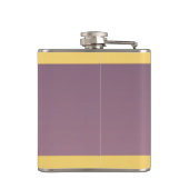 21ste bruiloft Jubileum Brass & Iolite Heupfles (Achterkant)