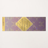 21ste bruiloft Jubileum Brass Yoga Mat (Achterkant (horizontaal))