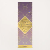 21ste bruiloft Jubileum Brass Yoga Mat (Voorkant)