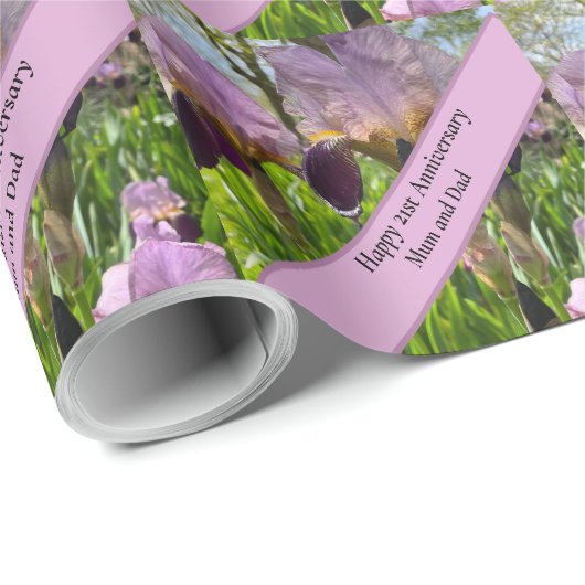 21ste bruiloft Jubileum Cadeaupapier (Rol Hoek)