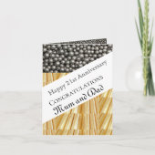 21ste bruiloft Jubileum Kaart (Voorkant)