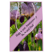 21ste bruiloft Jubileum Medium Cadeauzakje (Voorkant)