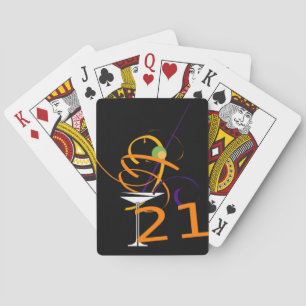 21STE cocktail vieren Pokerkaarten