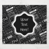 21ste gepersonaliseerd monogram van de Fun-partij Bier Etiket (Enkel label)