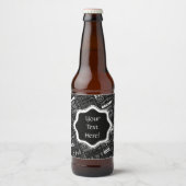 21ste gepersonaliseerd monogram van de Fun-partij Bier Etiket (Voorkant)