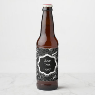 21ste gepersonaliseerd monogram van de Fun-partij Bier Etiket