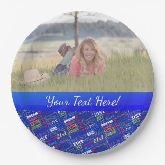 21ste gepersonaliseerd monogram van de Fun-partij  Papieren Bordje