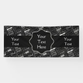 21ste gepersonaliseerd monogram van de Fun-partij  Spandoek (Horizontaal)