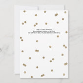21ste Glitter Confetti Surprise Party Invitation Kaart (Achterkant)
