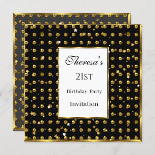 21ste goudkleurige goudvlekken gouden sterren zwar kaart