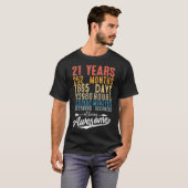  21ste graadmeter 21 jaar oud t-shirt (Voorkant volledig)