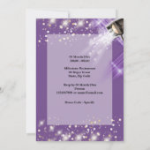 21ste Hollywood VIP foto paarse light filmster Kaart (Achterkant)