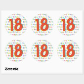 21ste jaardag Napkins Ronde Sticker (Vel)