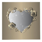 21ste Jubilea uit het Brass & Bronze Roos 4 Foto's Kubus (Voorkant)