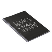 21ste Jubileum Gift Chalk Hearts Notitieboek (Rechterzijde)