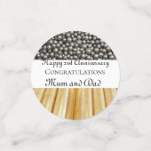 21ste Jubileum voor bruiloft Brass en Nikkel Confetti (Kleine voorkant)