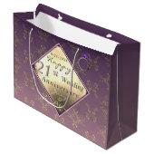 21ste Jubileum voor weddenschappen Groot Cadeauzakje (Voorkant Gekanteld)