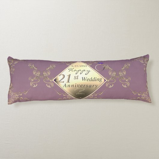 21ste Jubileum voor weddenschappen Lichaamskussen (Achterkant)