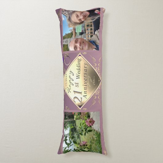 21ste Jubileum voor weddenschappen Lichaamskussen (Voorkant Verticaal)